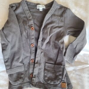 Kids Charcoal Cardigan